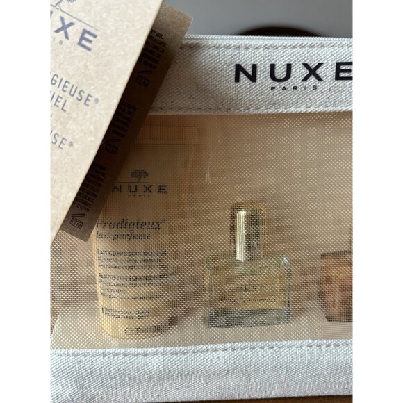 Nuxe Prodigieuse Kit 30ml Milk + 10ml Huile + 10ml Gold + 30ml Hand Cream Gift - Picture 2 of 8
